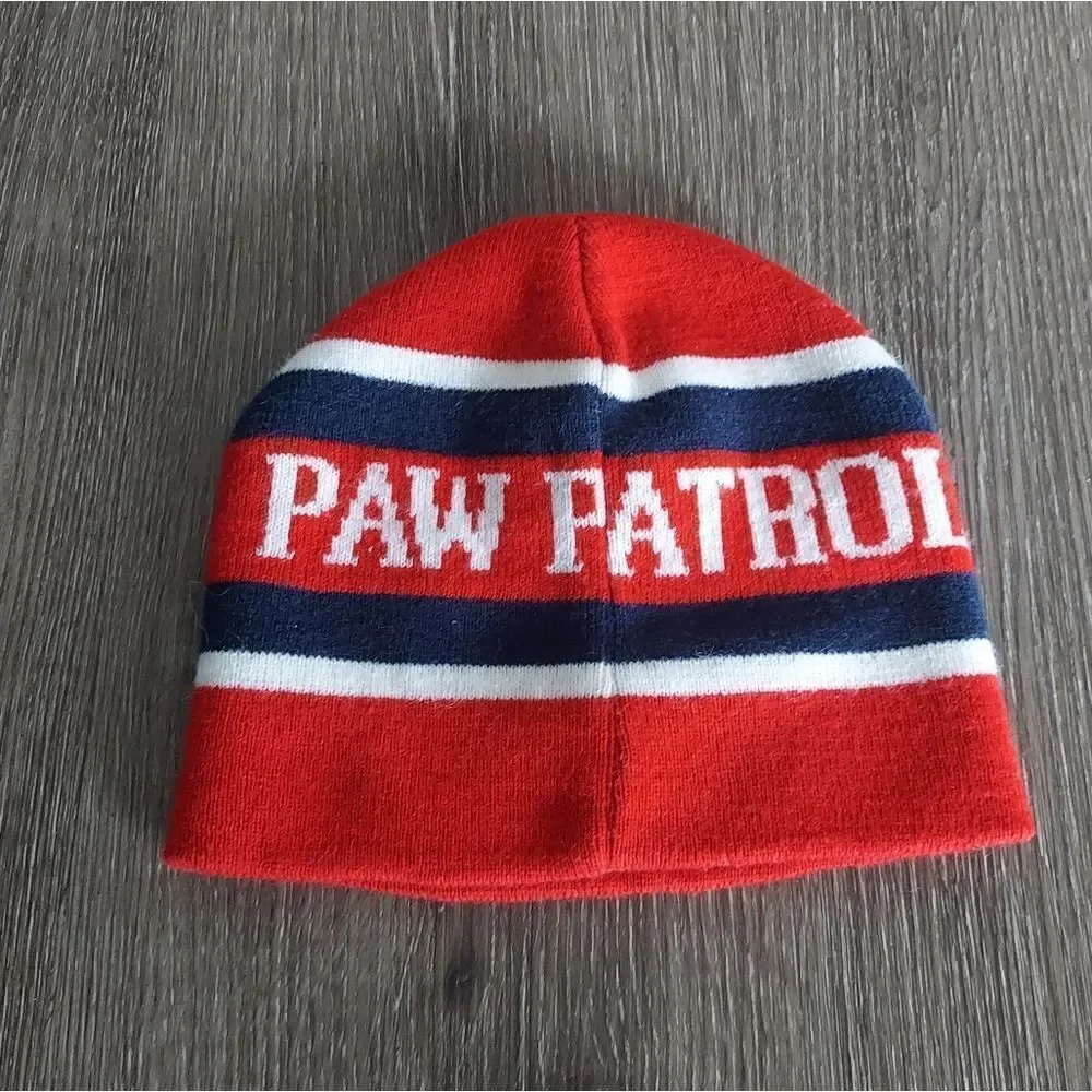 Paw Patrol Nickelodeon Spell Out Cartoon Winter Beanie Toboggan Hat Size 2T-5T